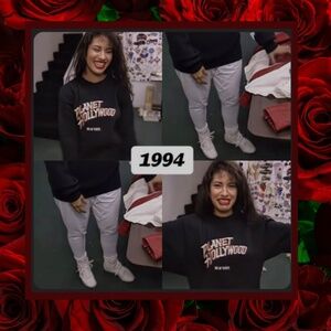 Vintage Planet Hollywood New York Crewneck Sweater | Iconic Selena Quintanilla
